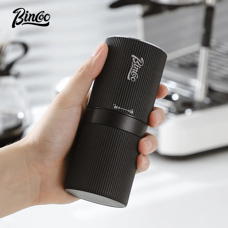 Bincoo Portable Electric Coffee Grinder Rechargeable Adjustable Mini Coffee Machine for Camping Household Use