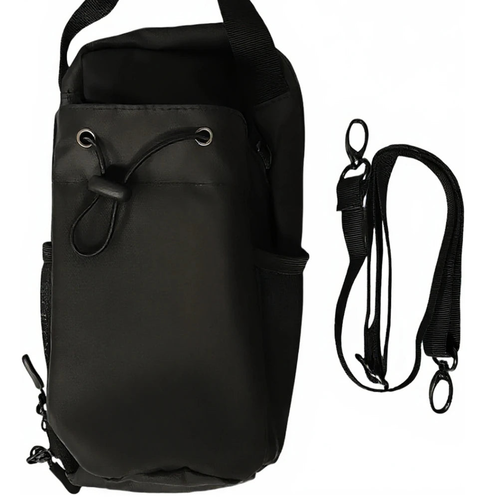 Magnetic Gym Bag with Phone Pocket Bottle Sleeve Pouch with Shoulder Strap Gym Bottle Pouch for Water Bottle Holder