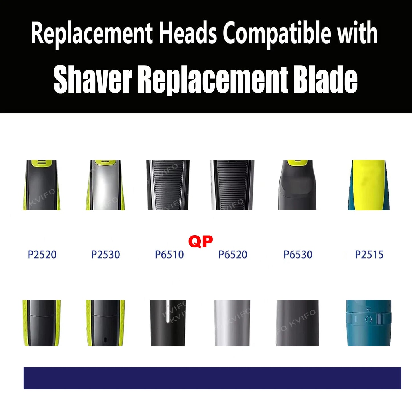 1-10 Pcs Electric Trimmer Shaver Replacement Kit For One Blade Shaver For QP2520/QP2530/QP2630/QP6510/QP6520/QP2523