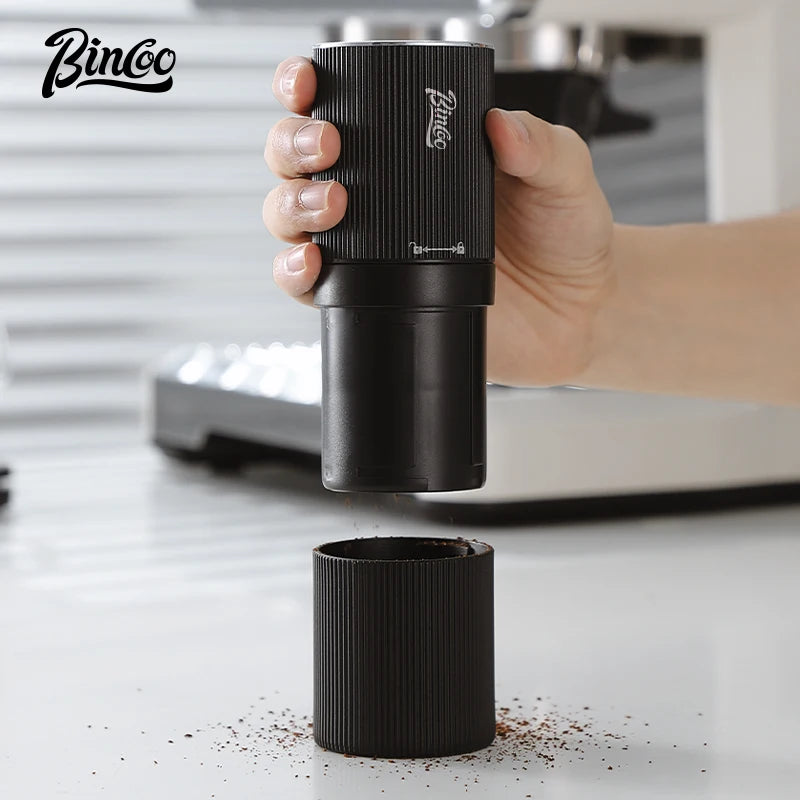 Bincoo Portable Electric Coffee Grinder Rechargeable Adjustable Mini Coffee Machine for Camping Household Use